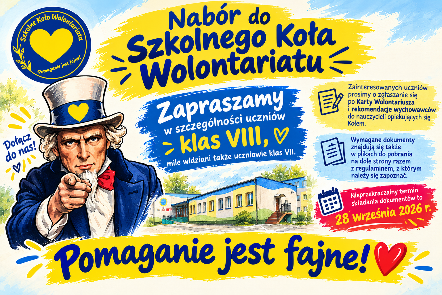 Nabór do Szkolnego Koła Wolontariatu